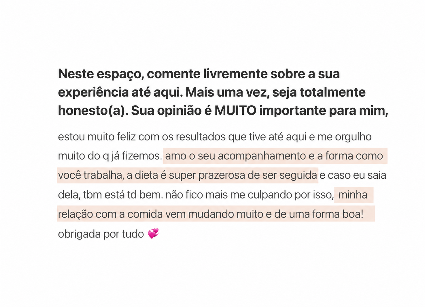 Depoimento de paciente 1