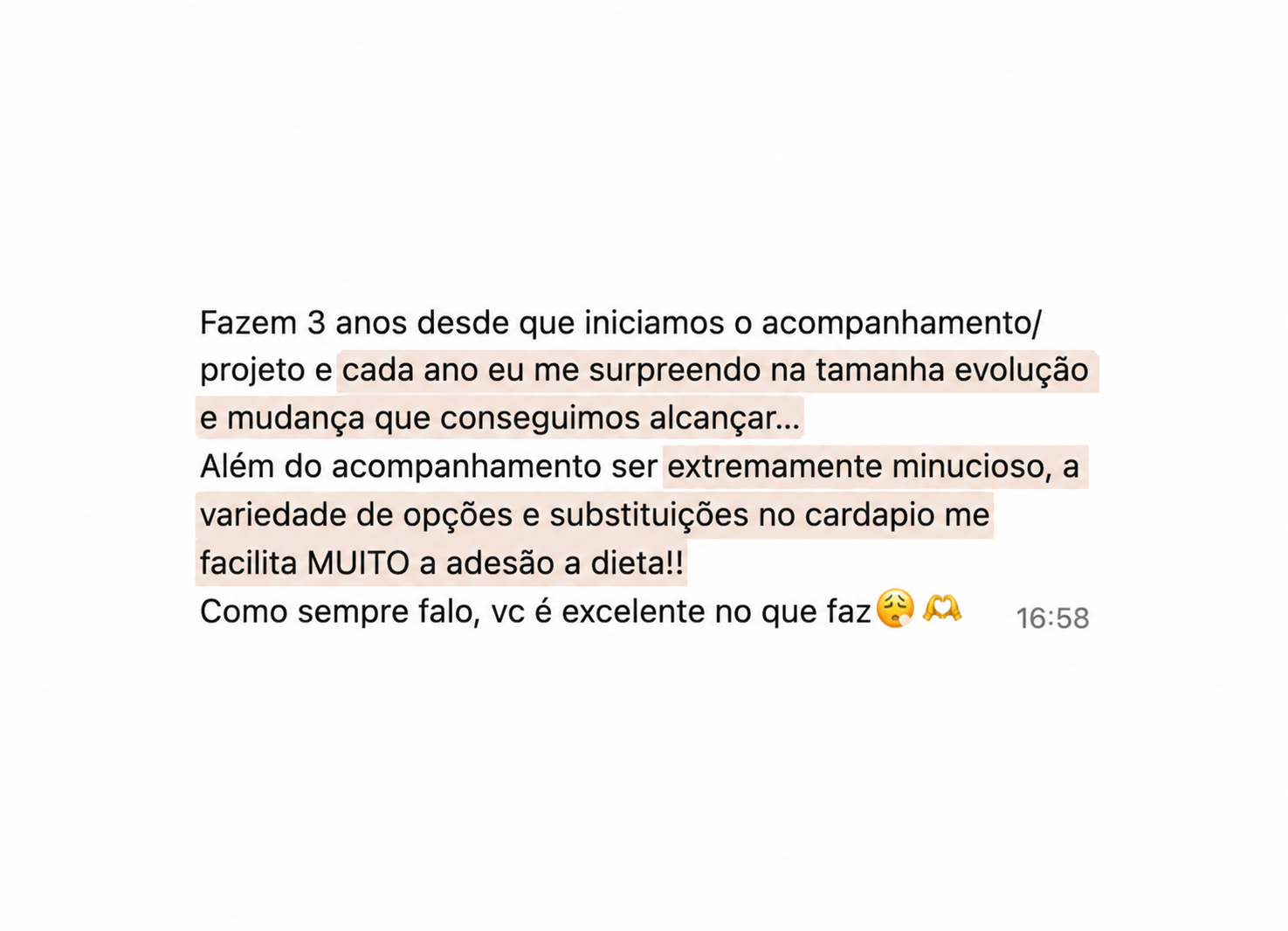 Depoimento de paciente 3